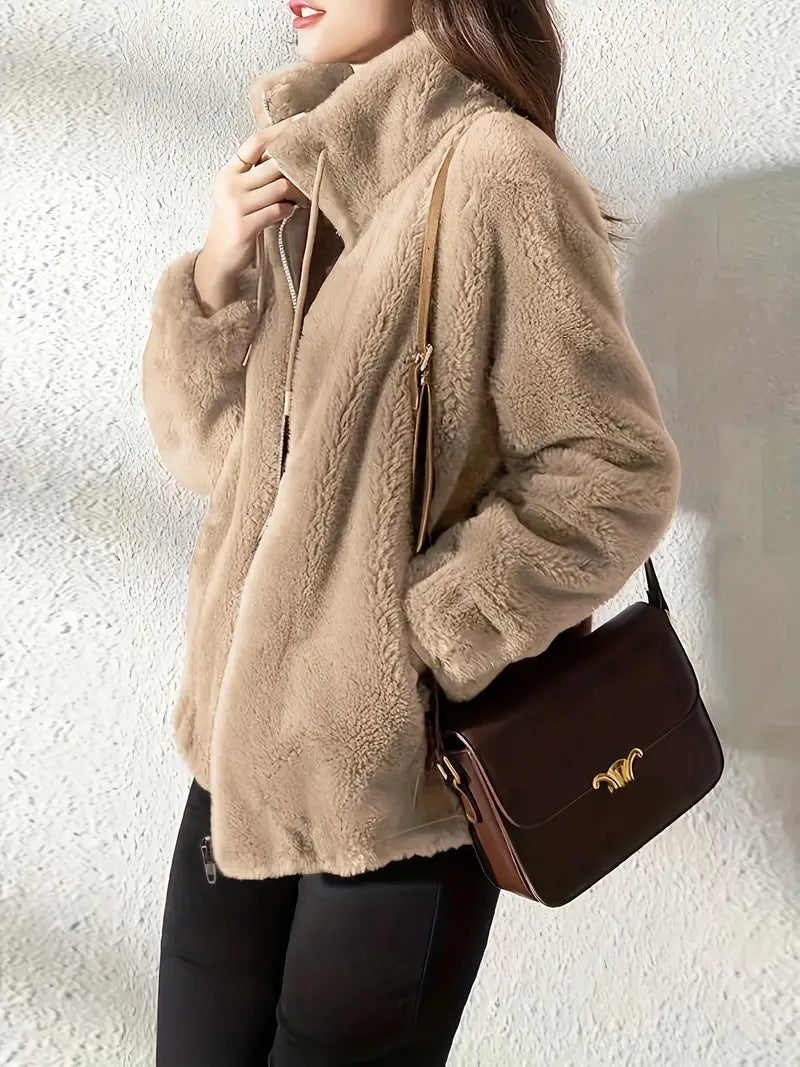Lenore | Stylish Furry Fleece Jacket
