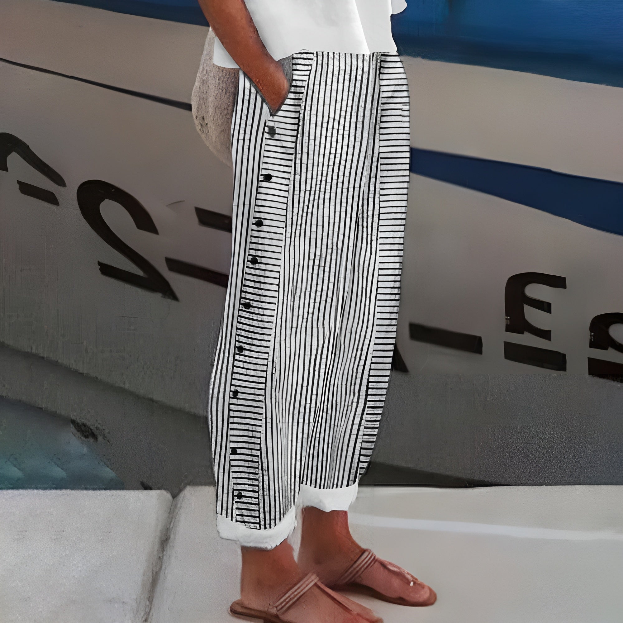 Adelise | Lightweight Linen Trousers