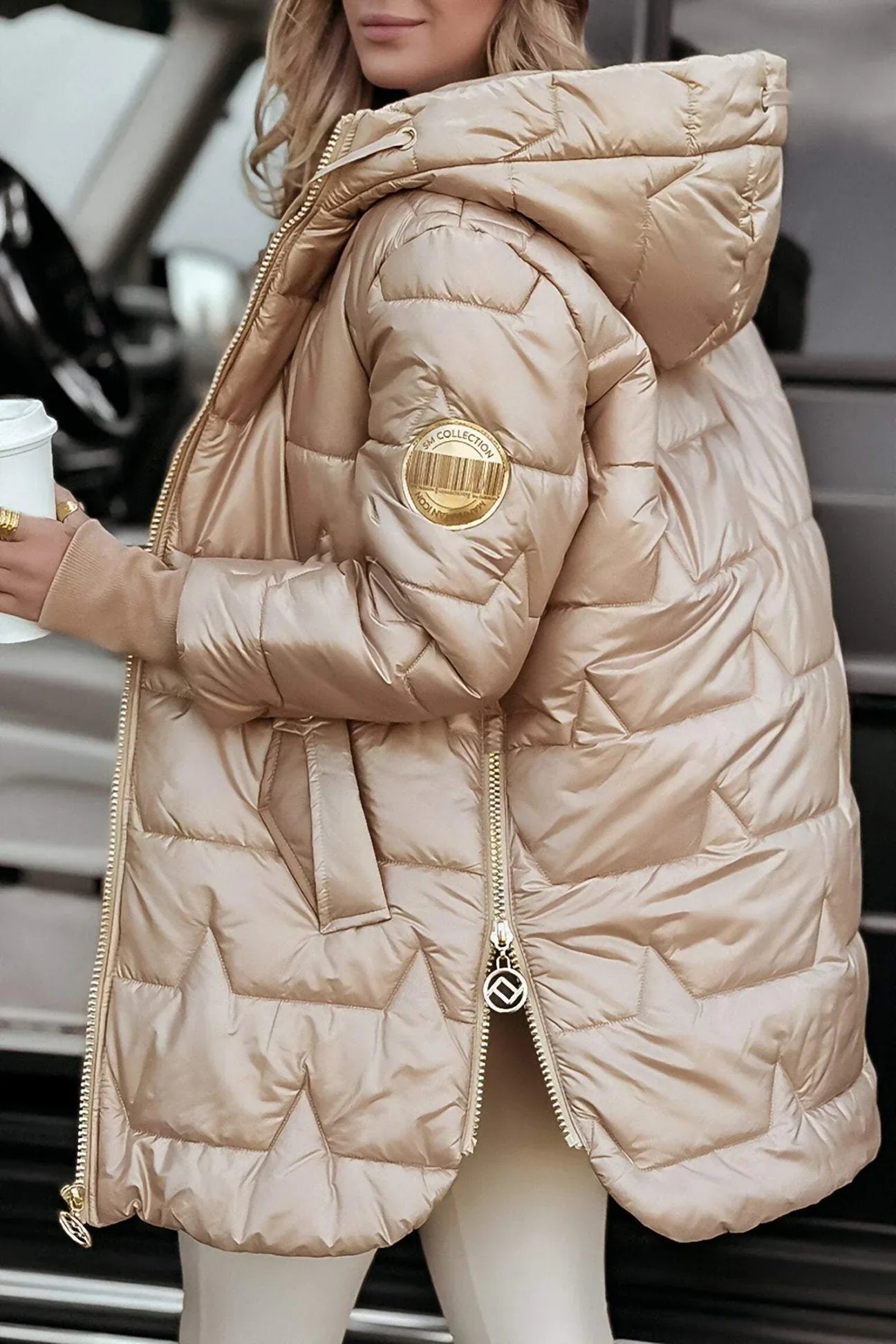 Sorvella | Elegant Padded Hooded Coat