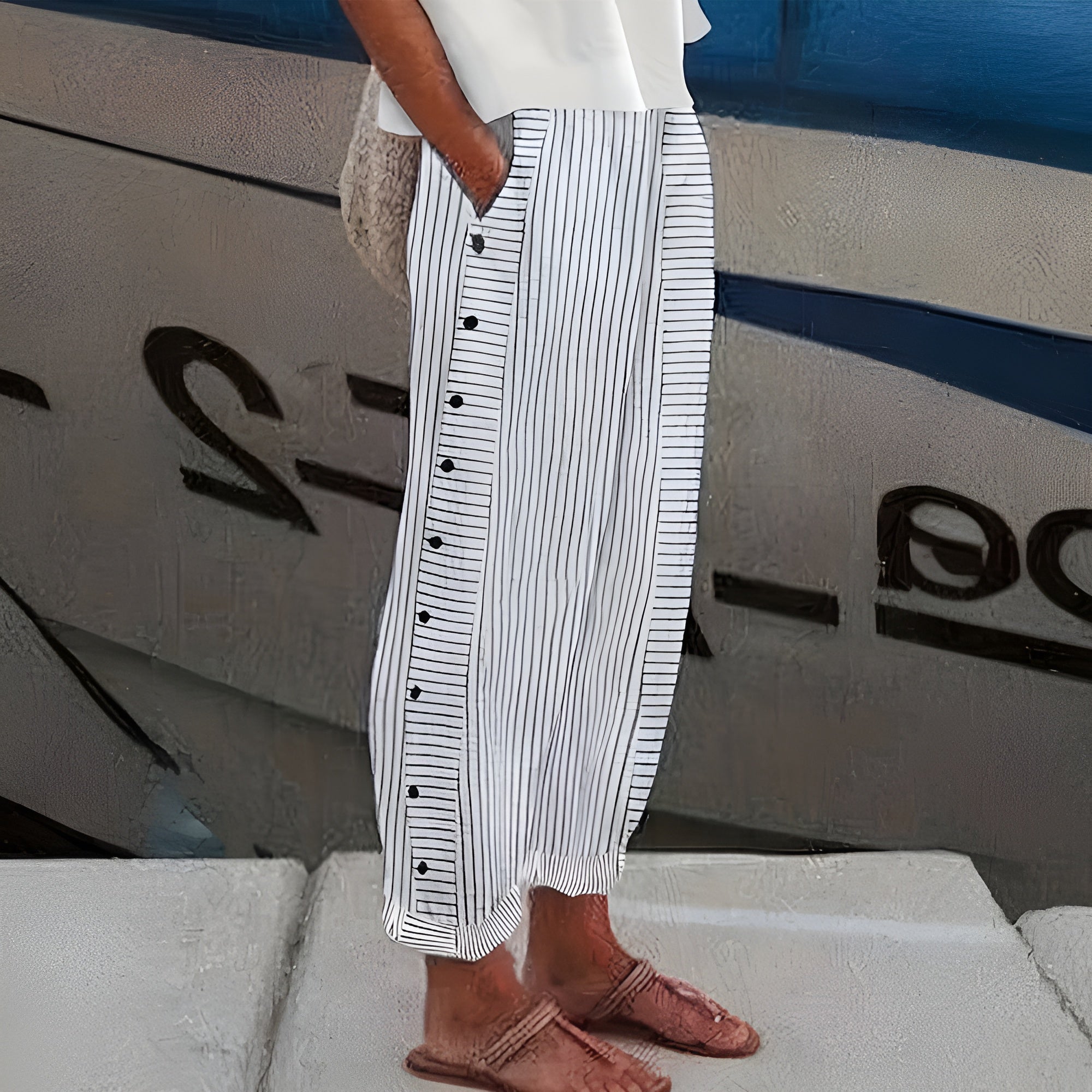 Adelise | Lightweight Linen Trousers