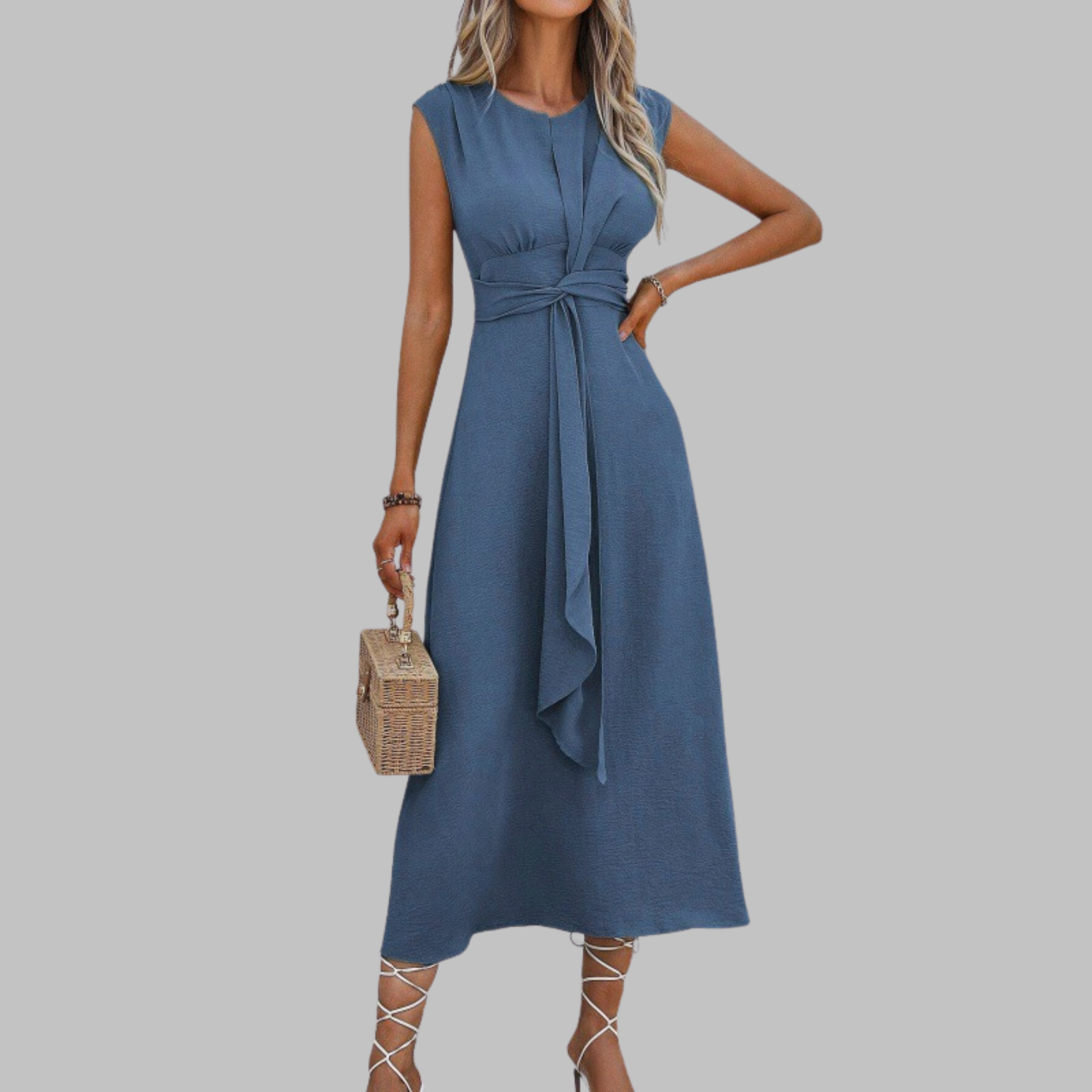 Catarina | Round Neck Maxi Dress