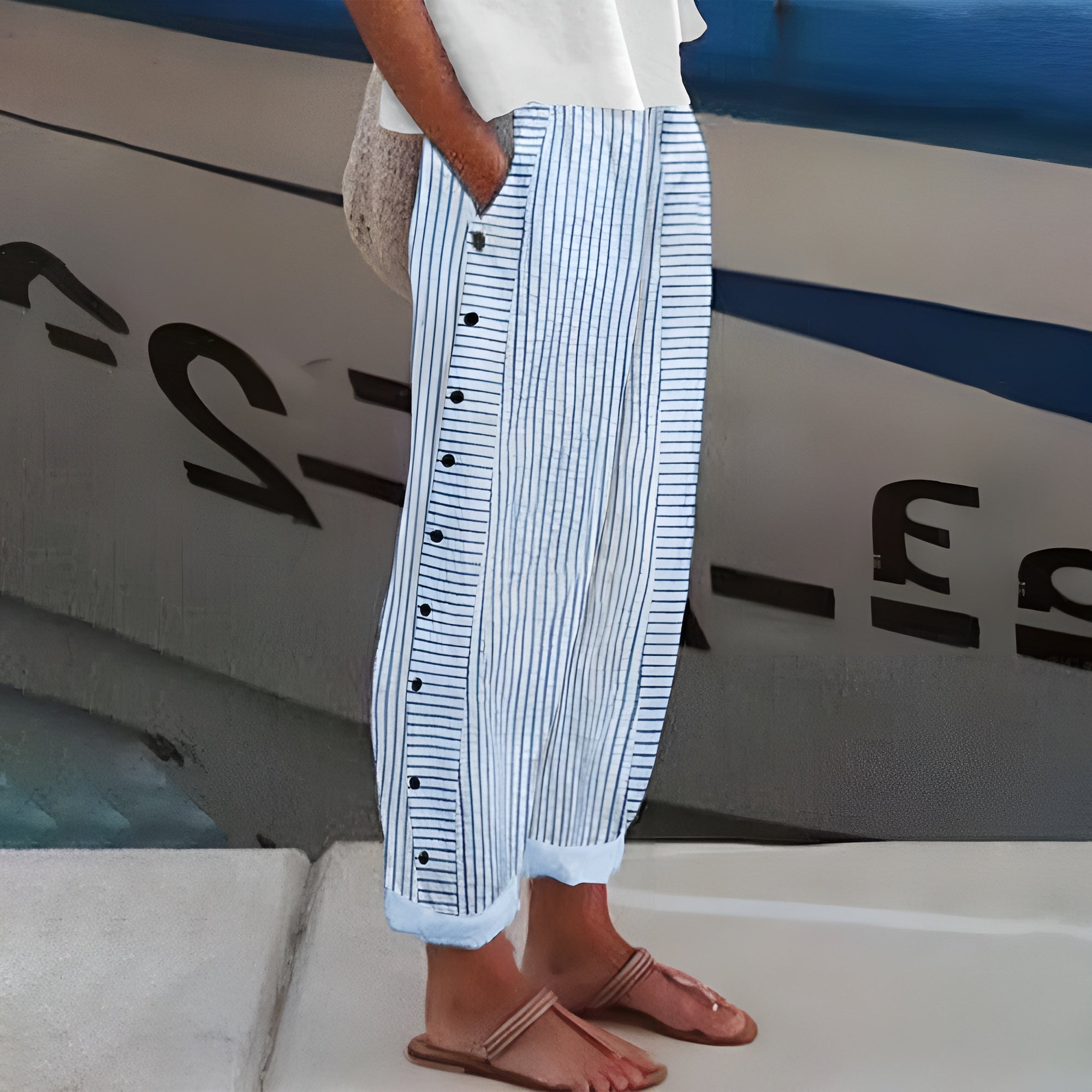 Adelise | Lightweight Linen Trousers