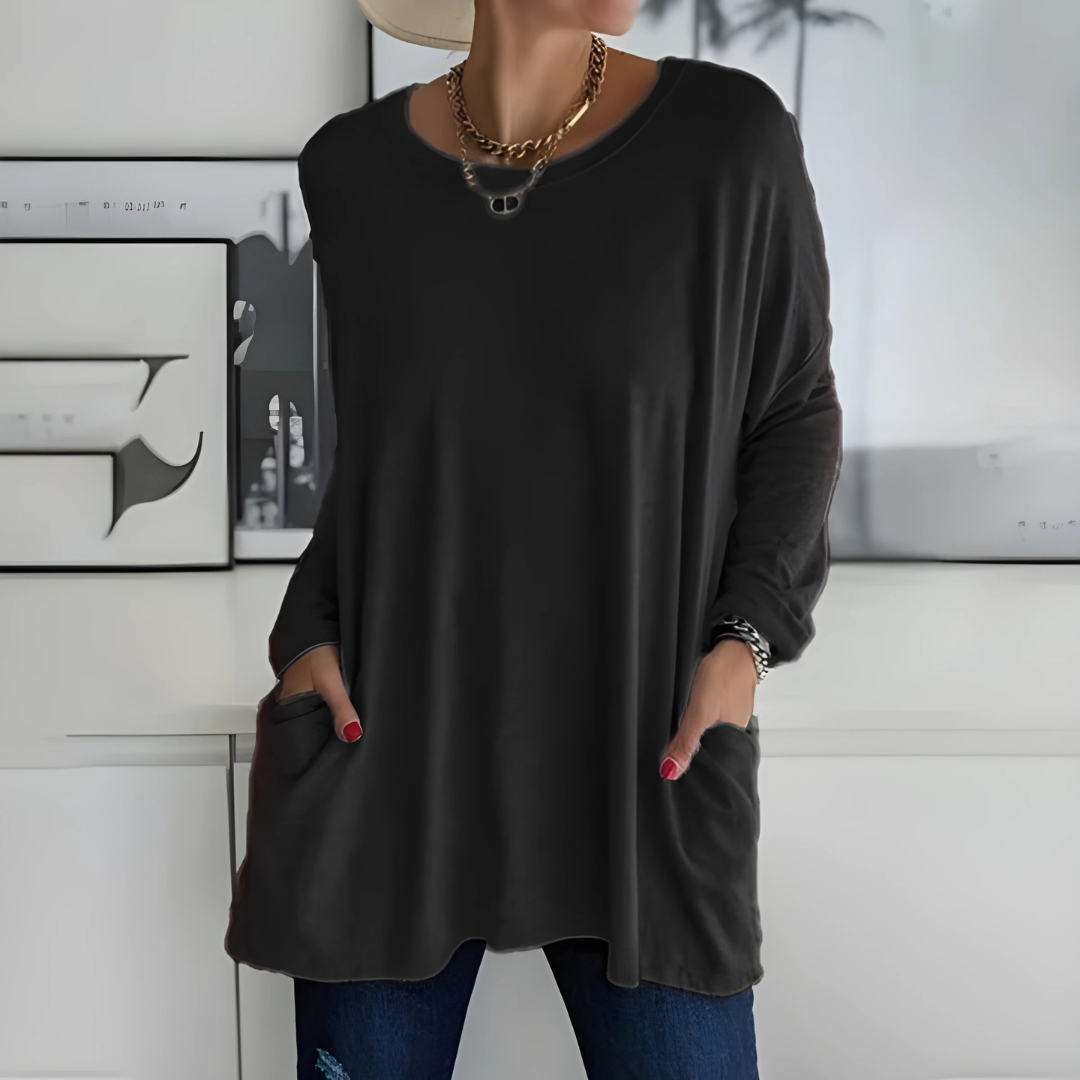 Alessandra | Relaxed Long Sleeve Top