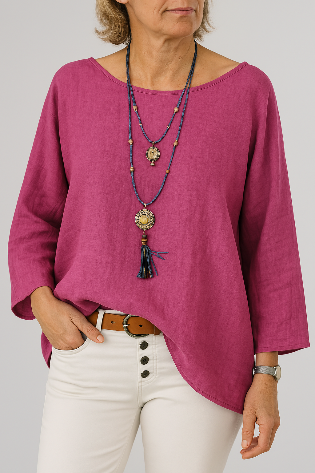 Saphira | Oversized Blouse & Breezy Fit