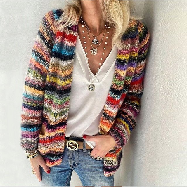 Alondra | Cozy Multicolor Cardigan